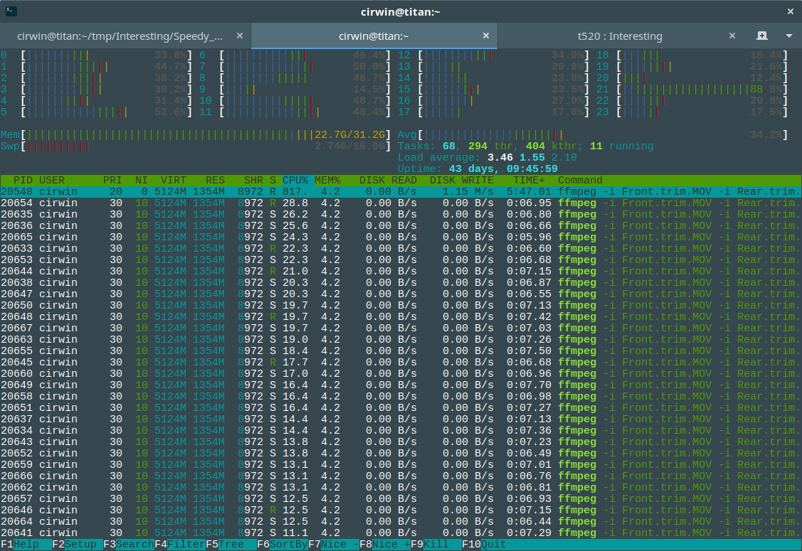 "htop screenshot"